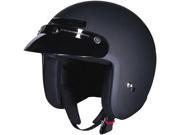 Z1R Jimmy Solid Open Face Helmet Flat Black XS