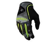 Troy Lee Designs XC Cosmic Camo MX Offroad Gloves Gray Black Hi Vis Yellow LG