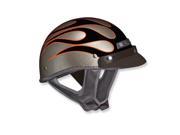 Vega XTS Flame Half Helmet Black Titanium 2XL
