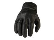 Z1R 270 Mens Non Perforated Leather Gloves Black MD