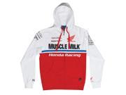 Troy Lee Designs Honda Team Mens Zip Up Fleece White Red XL