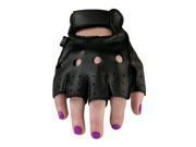 Z1R 243 Womens Half Gloves Black MD