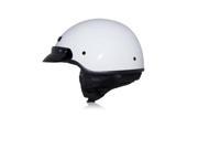 Zox Banos STG Solid Motorcycle Helmet Glossy White SM