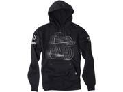 Factory Effex Yamaha Mens Pullover Hoodie Black MD