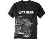 Factory Effex Yamaha Mens Premium Short Sleeve T Shirt Black White MD