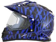 AFX FX 39 Dual Sport 2016 Dazzle Helmet Blue Black SM