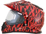 AFX FX 39 Dual Sport 2016 Dazzle Helmet Red Black MD