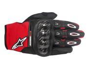 Alpinestars Megawatt Mens MX Offroad Gloves Black Red White SM