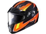 HJC CL MAX 2 Ridge Modular Snow Helmet w Dual Lens Shield Fluo Orange Black MD
