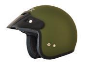 AFX FX 75 2016 Solid Helmet Flat Olive Green LG