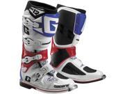 Gaerne SG 12 MX Offroad Boots White Red Blue 12
