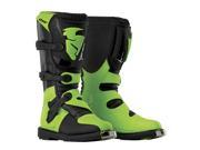 Thor Blitz 2016 Youth MX Offroad Boots Black Green 5