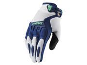 Thor Spectrum Womens MX Offroad Gloves White Navy Blue XL