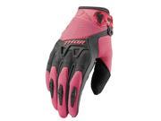 Thor Spectrum Womens MX Offroad Gloves Charcoal Coral Pink MD