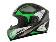AFX FX 90 Extol Gloss Helmet Green White Black SM