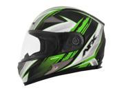 AFX FX 90 2016 Gloss Rush Helmet Green White Black MD