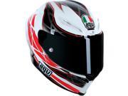 AGV Corsa 5Hundred Full Face Helmet White Black Red SM
