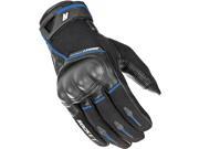 Joe Rocket Super Moto 2016 Mens Leather Riding Gloves Black Blue SM