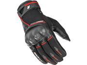 Joe Rocket Super Moto 2016 Mens Leather Riding Gloves Black Red LG