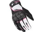 Joe Rocket Super Moto 2016 Womens Riding Gloves Black Pink White XL
