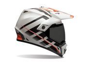 Bell MX 9 Adventure Raid Adult Helmet Orange White LG