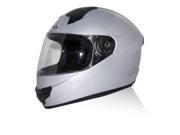 Zox Thunder R2 Solid Helmet Silver LG