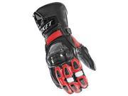 Joe Rocket GPX Leather Gloves Black Red MD