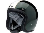Biltwell Inc. Bonanza 2016 Racer Helmet Gloss Green Cream MD