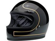 Biltwell Inc. Gringo 2016 Tracker Helmet Gloss Black Gold SM