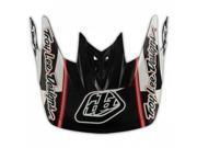 Troy Lee Designs D3 Finish Line Replacement Visor Black White Red