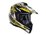 Vega Flyte Blitz Offroad Helmet Yellow Black White LG