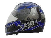 Vega Insight Ace Graphic Quick Release Full Face Helmet Blue SM