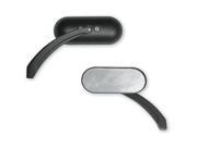 Hotop Oval Mirrors Flat Black 0640 0488