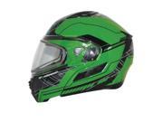 Zox Condor Fluent Electric Shield Modular Snow Helmet Green MD