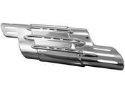 Crusher Crusher Dual Exhaust Headers Chrome Power Cell Cover Chrome 515