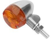 K S Technologies Aluminum Body Marker Lights 47mm Round 1 LED Polished Finish Three Wire Amber 26 8323