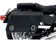 Saddlemen Highwayman Tattoo Saddlebags 15.5 L x 6 W x 9.5 H Black