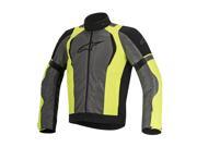 Alpinestars Amok Air Mens Textile Jacket Black Gray Yellow 2XL