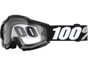 100% Accuri Tornado OTG 2016 Snow Goggles Black Clear Lens