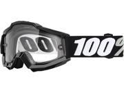 100% Accuri Enduro 2016 Snow Goggles Black Clear Lens