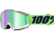 100% Accuri Nova 2016 Snow Goggles Green Mirror Green Lens