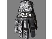 Speed Strength Throttle Body Womens Leather Mesh Gloves Black White SM
