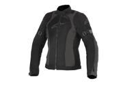 Alpinestars Stella Amok Air Womens Textile Jacket Black Gray MD