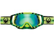 Dragon Vendetta Mirage Green Ion Lens Goggles w 10 Pack Tearoff Green Black