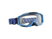 Scott USA Tyrant 2016 Solid MX Offroad Goggles w Clear Lens Blue
