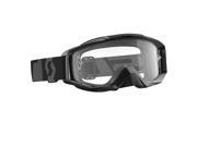 Scott USA Tyrant 2016 Solid MX Offroad Goggles w Clear Lens Black