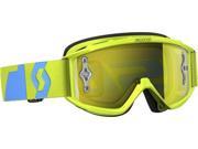 Scott USA 89Si Pro Oxide 2016 Youth MX Offroad Goggles Blue Green Yellow Chrome Lens