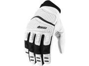 Icon Superduty 2 Leather Gloves White XL
