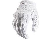 Icon Pursuit Womens Perforated Gloves White LG