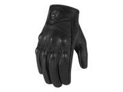 Icon Pursuit Womens Touchscreen Gloves Black Perforated LG